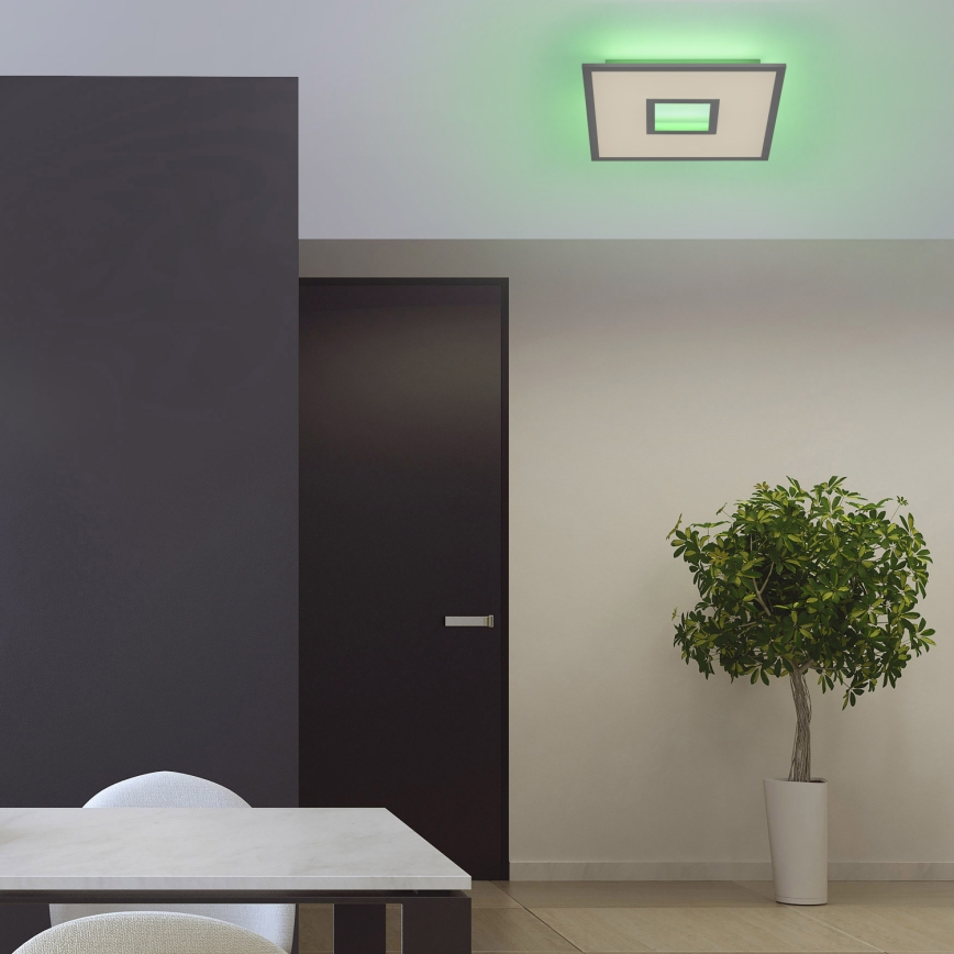 Leuchten Direkt 11645-16 - LED RGB dimbar taklampa RECESS LED/22,5W/230V + LED/5W + fjärrkontroll