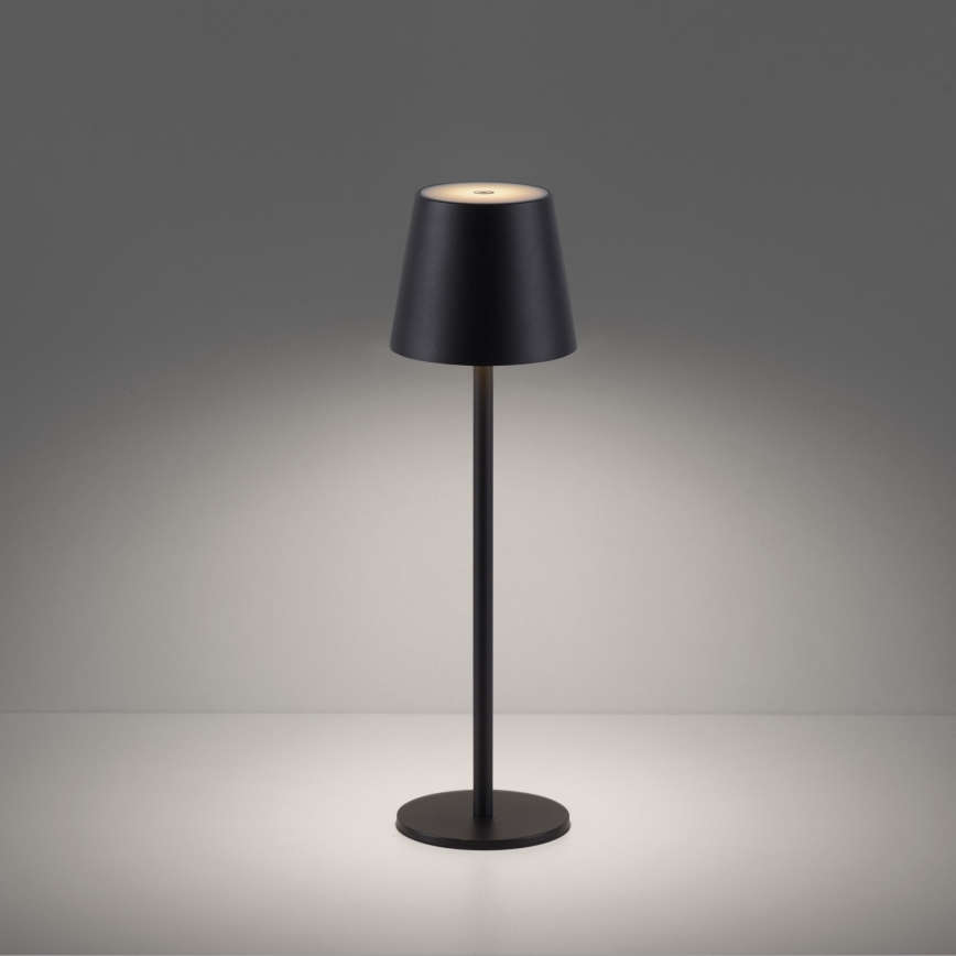 Leuchten Direkt 19250-18 - LED Utomhusdimbar uppladdningsbar bordslampa EURIA LED/3W/5V IP54 svart