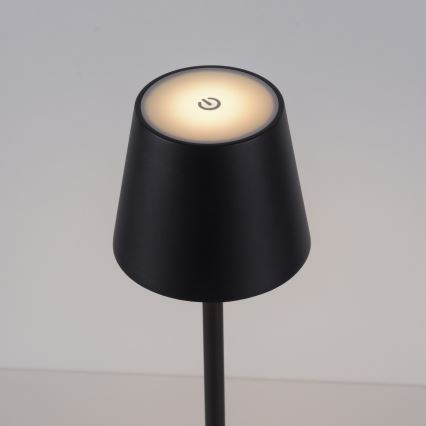 Leuchten Direkt 19250-18 - LED Utomhusdimbar uppladdningsbar bordslampa EURIA LED/3W/5V IP54 svart