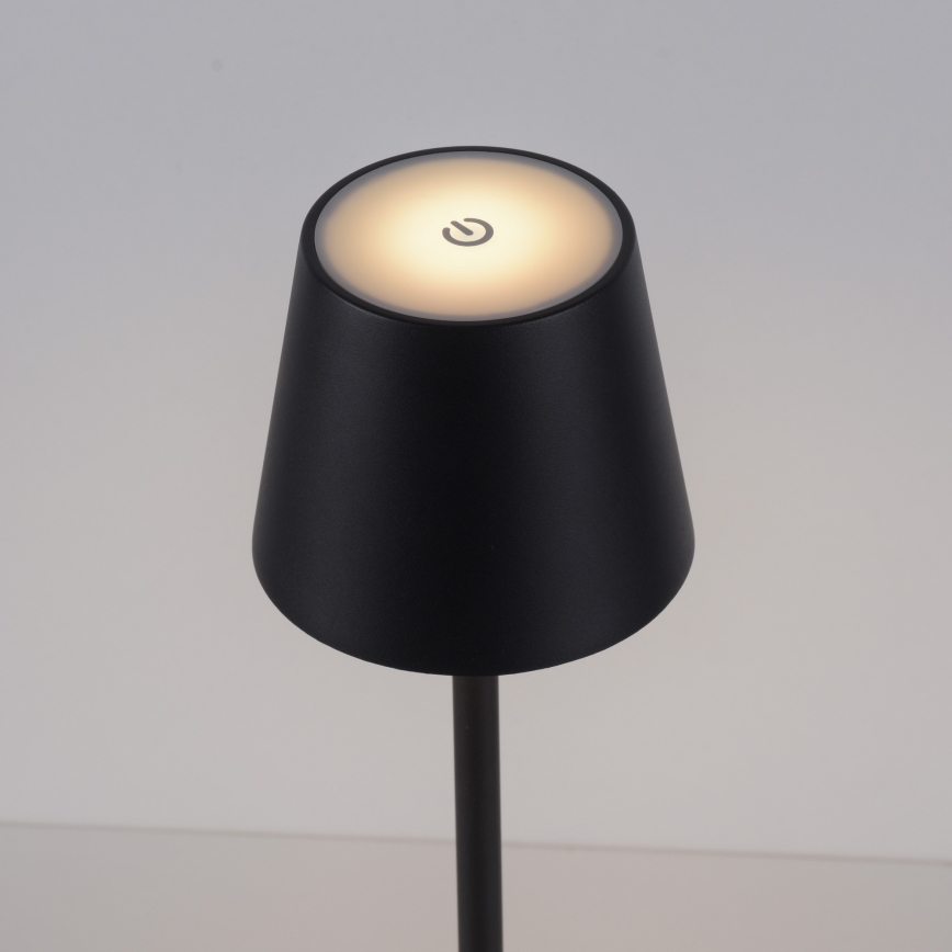 Leuchten Direkt 19250-18 - LED Utomhusdimbar uppladdningsbar bordslampa EURIA LED/3W/5V IP54 svart