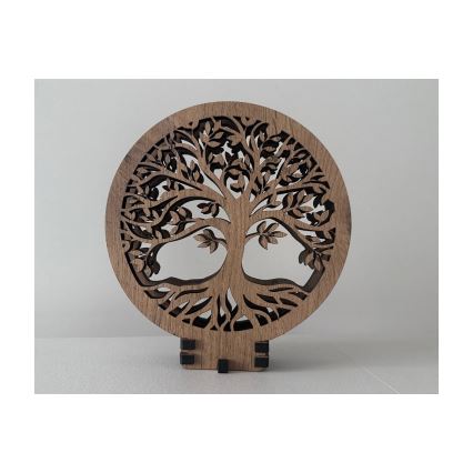 Li-Go 23577/DUB2 - Dimmbar LED-bordsdekoration LED/12W/230V 20x22 cm ek/Livets träd