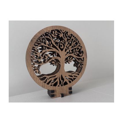 Li-Go 23577/DUB2 - Dimmbar LED-bordsdekoration LED/12W/230V 20x22 cm ek/Livets träd