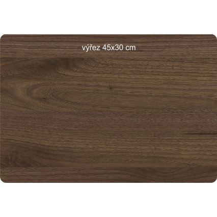 Li-Go 23607/O - Dimbar dekorativ LED-bordslampa LED/12W/230V 20x22 cm valnöt/Yin Yang