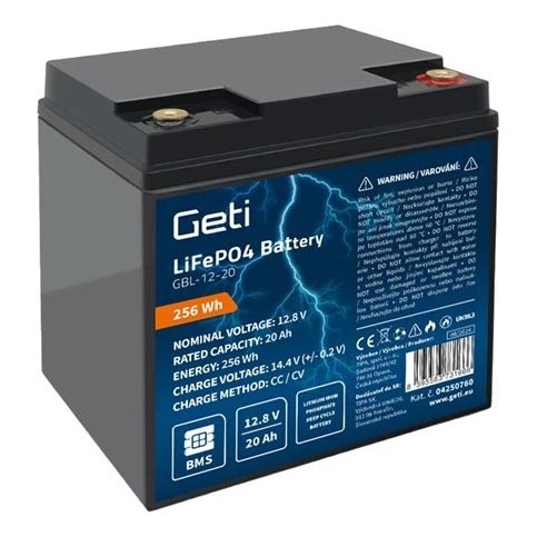 LiFePO4-batteri 12,8 V / 20 Ah