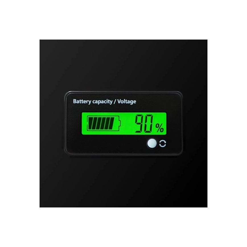 LiFePO4-batteri med display, 12,8 V / 100 Ah