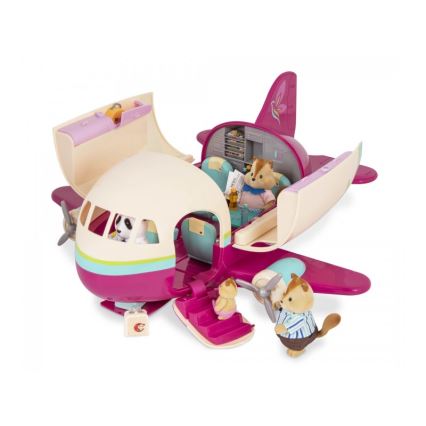 Li'l Woodzeez - Toy kit flygplan med tillbehör