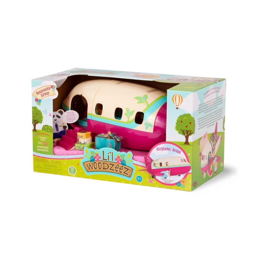 Li'l Woodzeez - Toy kit flygplan med tillbehör