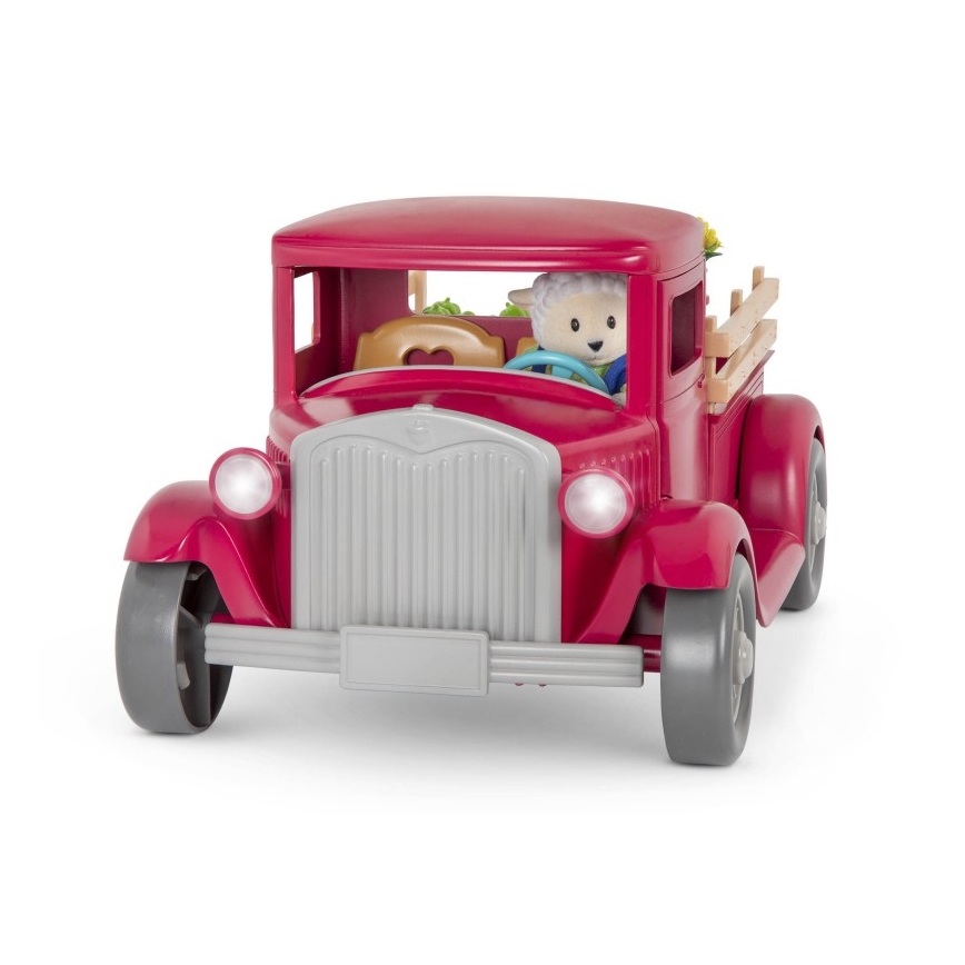 Li'l Woodzeez - Toy kit famer's lastbil med food stand 3xAAA