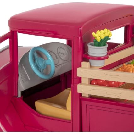 Li'l Woodzeez - Toy kit famer's lastbil med food stand 3xAAA