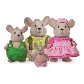 Li'l Woodzeez - Set med figurer HANDYDANDY musfamilj
