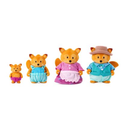 Li'l Woodzeez - Set med figurer TIPPYTAIL rävfamiljen
