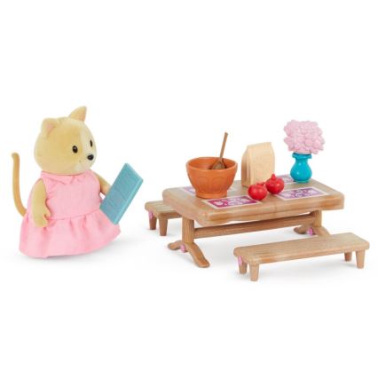 Li'l Woodzeez - Toy kit bedroom och dining room furniture