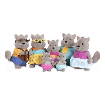 Li'l Woodzeez - Toy kit BUSTLEBERRY squirrel family