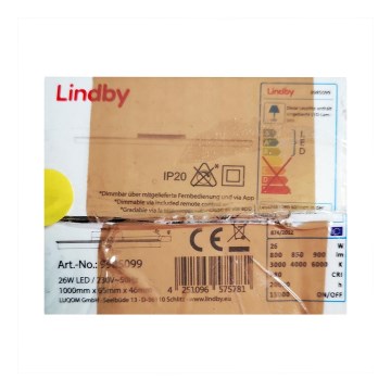 Lindby - LED Dimbar taklampa IBBE LED/26W/230V Wi-Fi Tuya