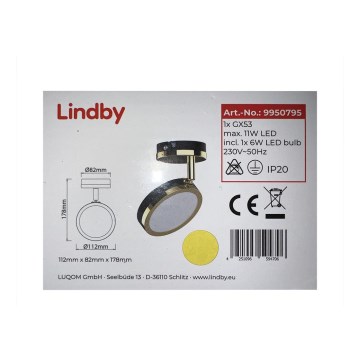 Lindby - LED spotlight 1xGX53/6W/230V