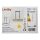 Lindby - Ljusreglerad ljuskrona på textilsladd MARIAT 4xE27/60W/230V