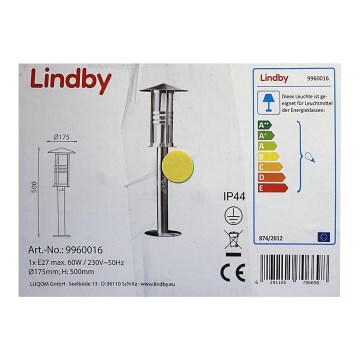 Lindby - Utomhuslampa ERINA 1xE27/60W/230V IP44