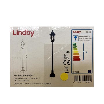 Lindby - Utomhuslampa NANE 1xE27/60W/230V IP44