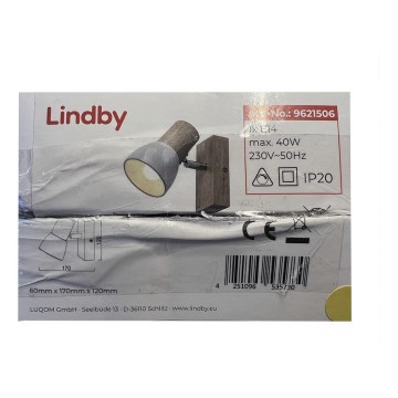 Lindby - Väggspotlight THORIN 1xE14/40W/230V