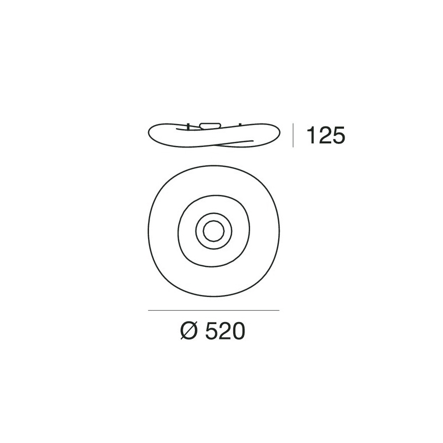 Linea Light 8006 - LED Dimbar taklampa MR. MAGOO LED/23W/230V diameter 52 cm