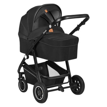 Lionelo - 3-i-1-kombivagn BIANKA Svart Onyx