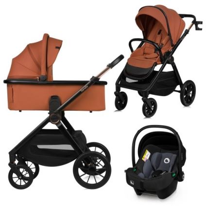 Lionelo - 3-i-1 kombivagn LAYLA Rostbrun
