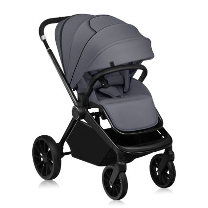 Lionelo - 3-i-1 kombivagn MIKA PLUS Grey Stone
