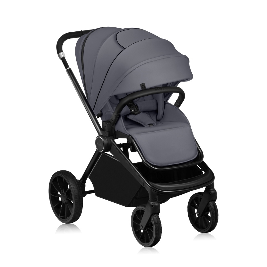 Lionelo - 3-i-1 kombivagn MIKA PLUS Grey Stone