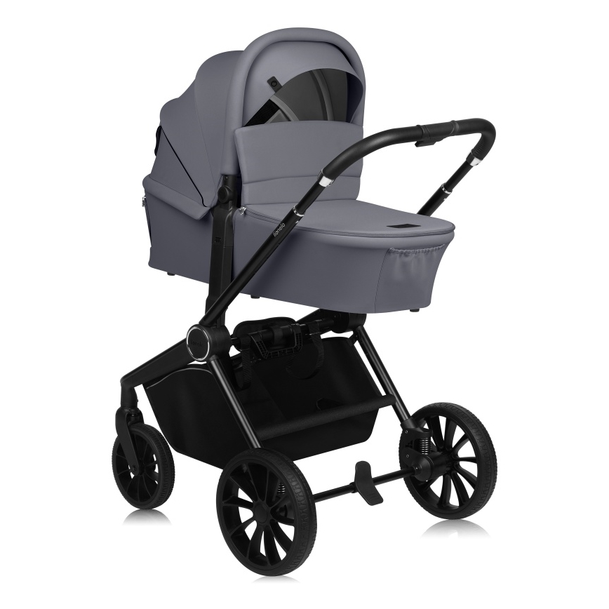 Lionelo - 3-i-1 kombivagn MIKA PLUS Grey Stone