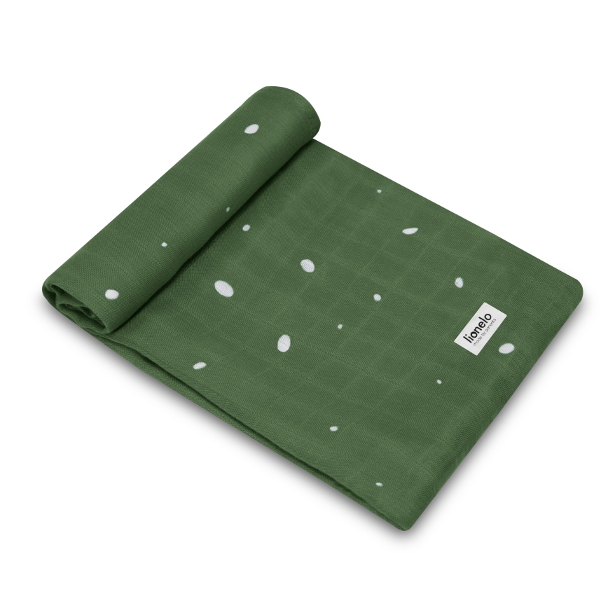 Lionelo - 3-pack bambu-musselinklutar 70x70 cm Dino
