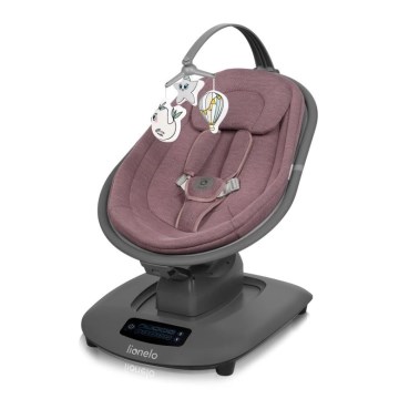 Lionelo - Babygunga med melodi BLOSSOM Pink Mauve + fjärrkontroll