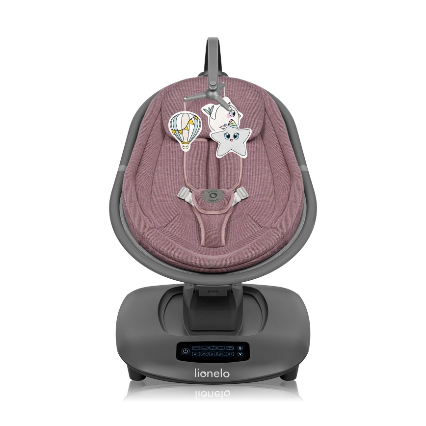 Lionelo - Babygunga med melodi BLOSSOM Pink Mauve + fjärrkontroll