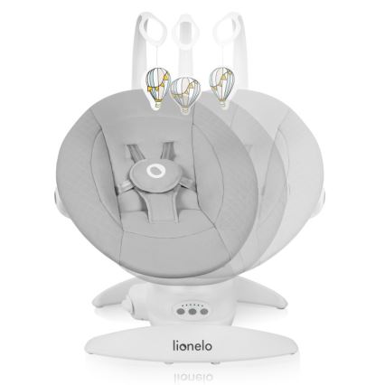 Lionelo - Babygunga med melodi IRIS, grå betong