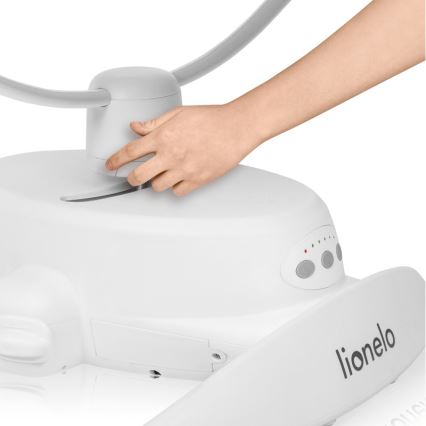 Lionelo - Babygunga med melodi IRIS, grå betong