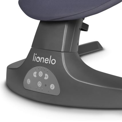 Lionelo - Babygunga med melodi RALF 4xAA grå/vit + fjärrkontroll