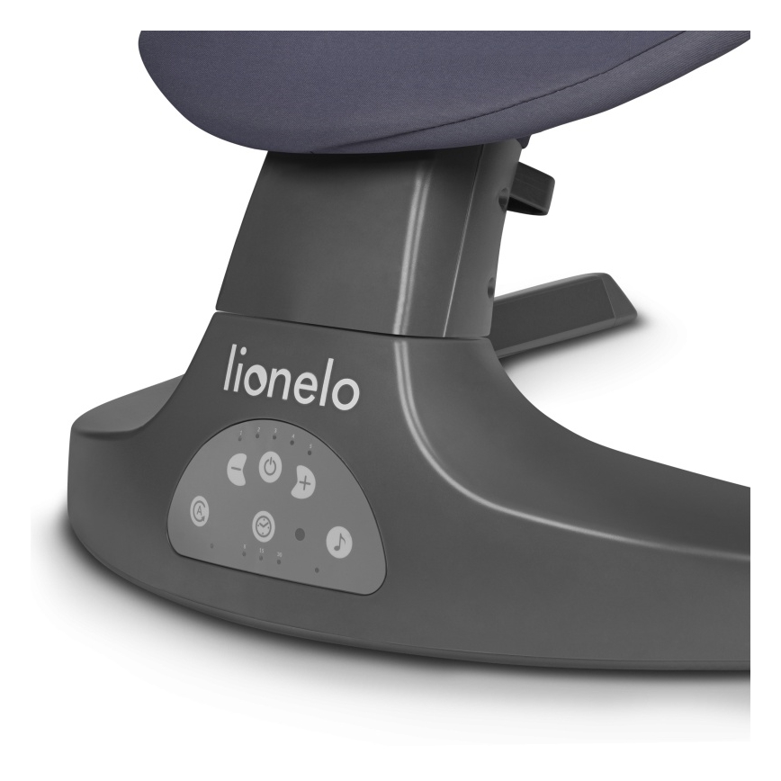 Lionelo - Babygunga med melodi RALF 4xAA grå/vit + fjärrkontroll