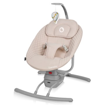 Lionelo - Babygunga med melodi RIO 4xC Beige Latte + fjärrkontroll