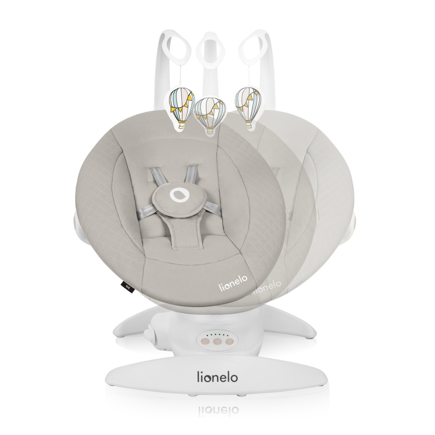 Lionelo - Babygunga med musik IRIS 4xAA Beige Sand