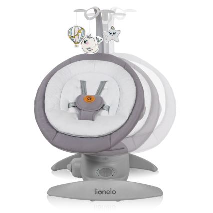 Lionelo - Babygunga med musik MELL Grey Stone 4xAA + fjärrkontroll