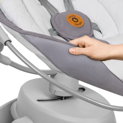 Lionelo - Babygunga med musik MELL Grey Stone 4xAA + fjärrkontroll