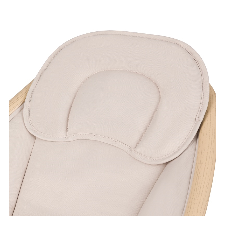 Lionelo - Babygunga med musik OLIVIA Beige Natural + fjärrkontroll