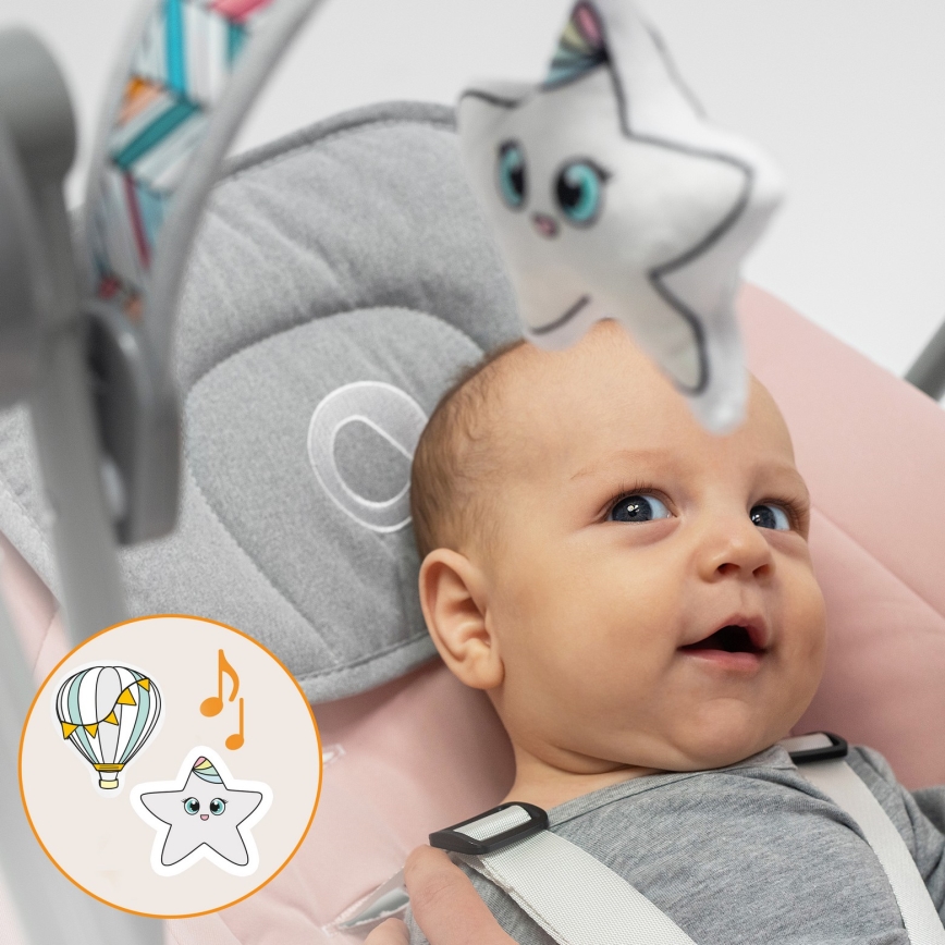 Lionelo - Babygunga OTTO 4xLR14 Pink Baby