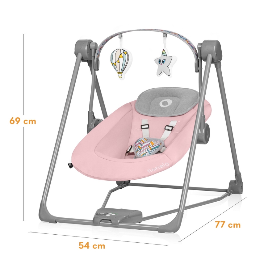 Lionelo - Babygunga OTTO 4xLR14 Pink Baby