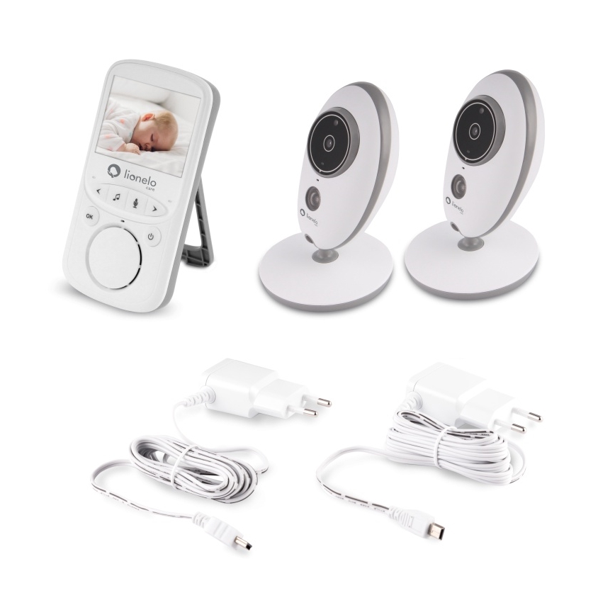 Lionelo - Babymonitor BABYLINE 5.1 med monitor 230V 1000 mAh
