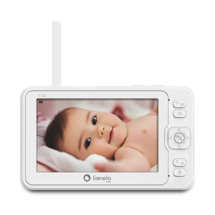 Lionelo - Babymonitor med skärm BABYLINE 8.3 5V 3600 mAh