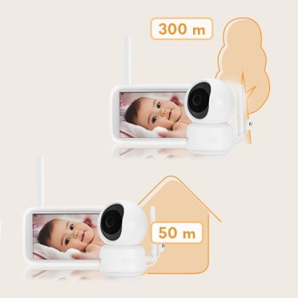 Lionelo - Babyvakt med monitor BABYLINE 9.1 5V 3600 mAh