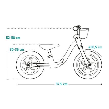 Lionelo - Balanscykel ALEX PLUS beige