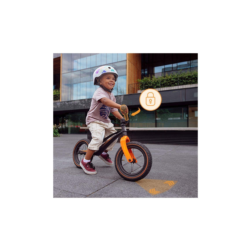 Lionelo - Balanscykel BART AIR svart/orange