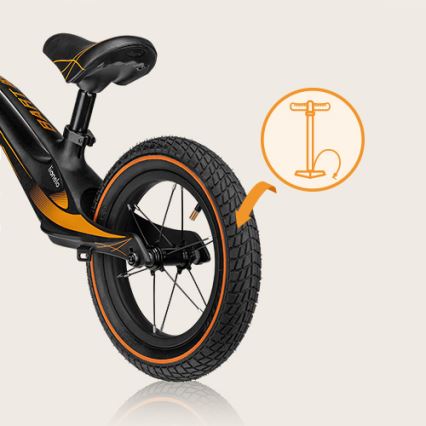 Lionelo - Balanscykel BART AIR svart/orange
