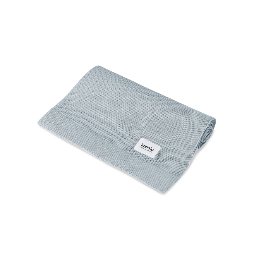 Lionelo - Bambufilt BAMBOO BLANKET 75 x 100 cm Grå